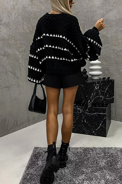 A Vintage Style Sweater with Delicate Timeless Details