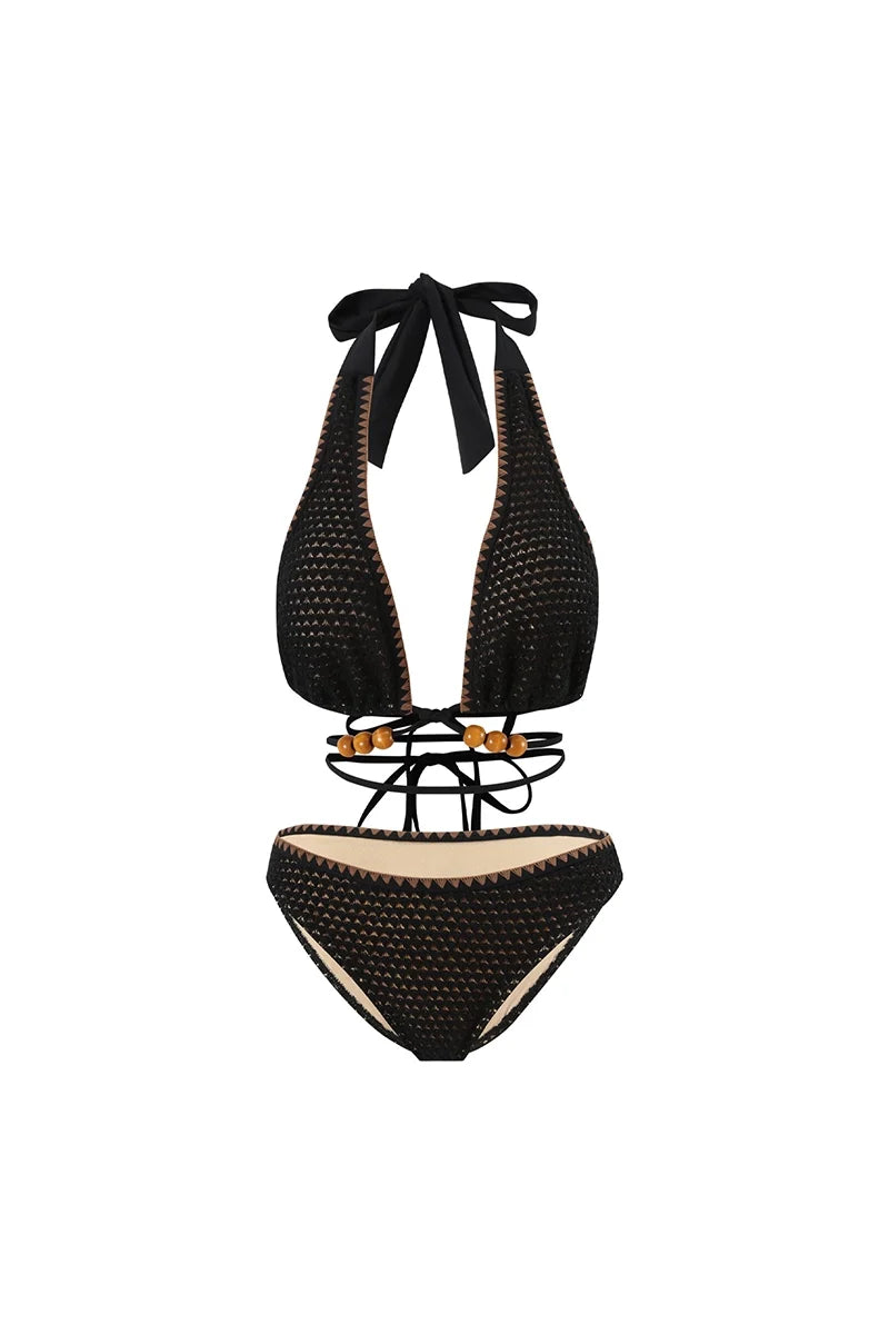 Classic Vintage Bikini with a Flattering Fit