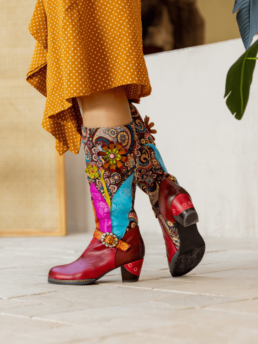 A Vintage Style Boots with Delicate Timeless Details