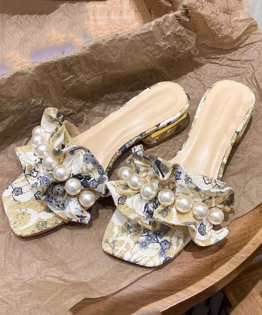 A Vintage Style Sandals with Delicate Timeless Details