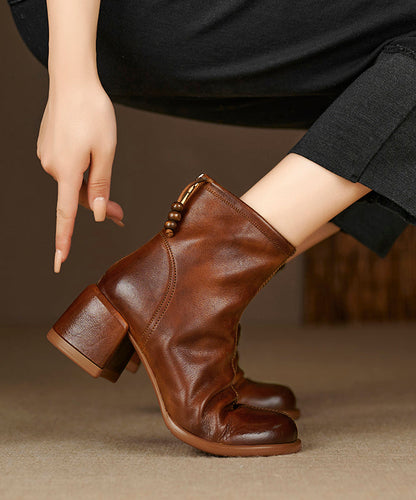A Vintage Style Boots with Delicate Timeless Details