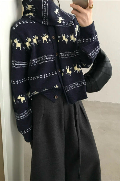 Vintage Inspired Cardigan with a Contemporary Edge