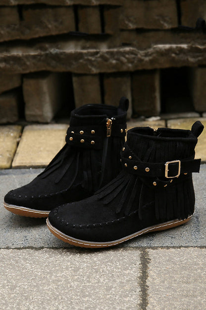 A Vintage Style Boots with Delicate Timeless Details