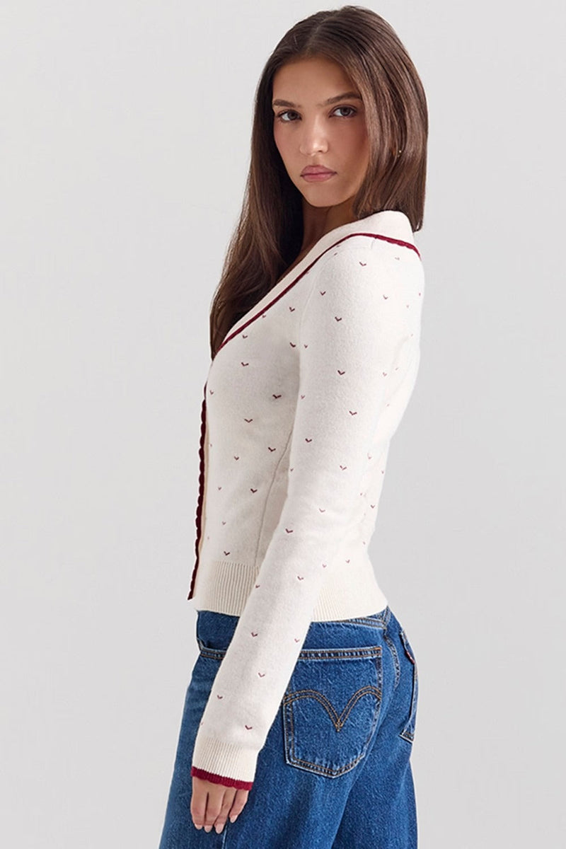 Well Tailored Cardigan with a Graceful Silhouette