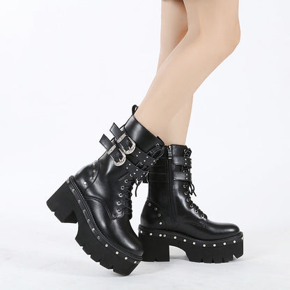 A Vintage Style Boots with Delicate Timeless Details