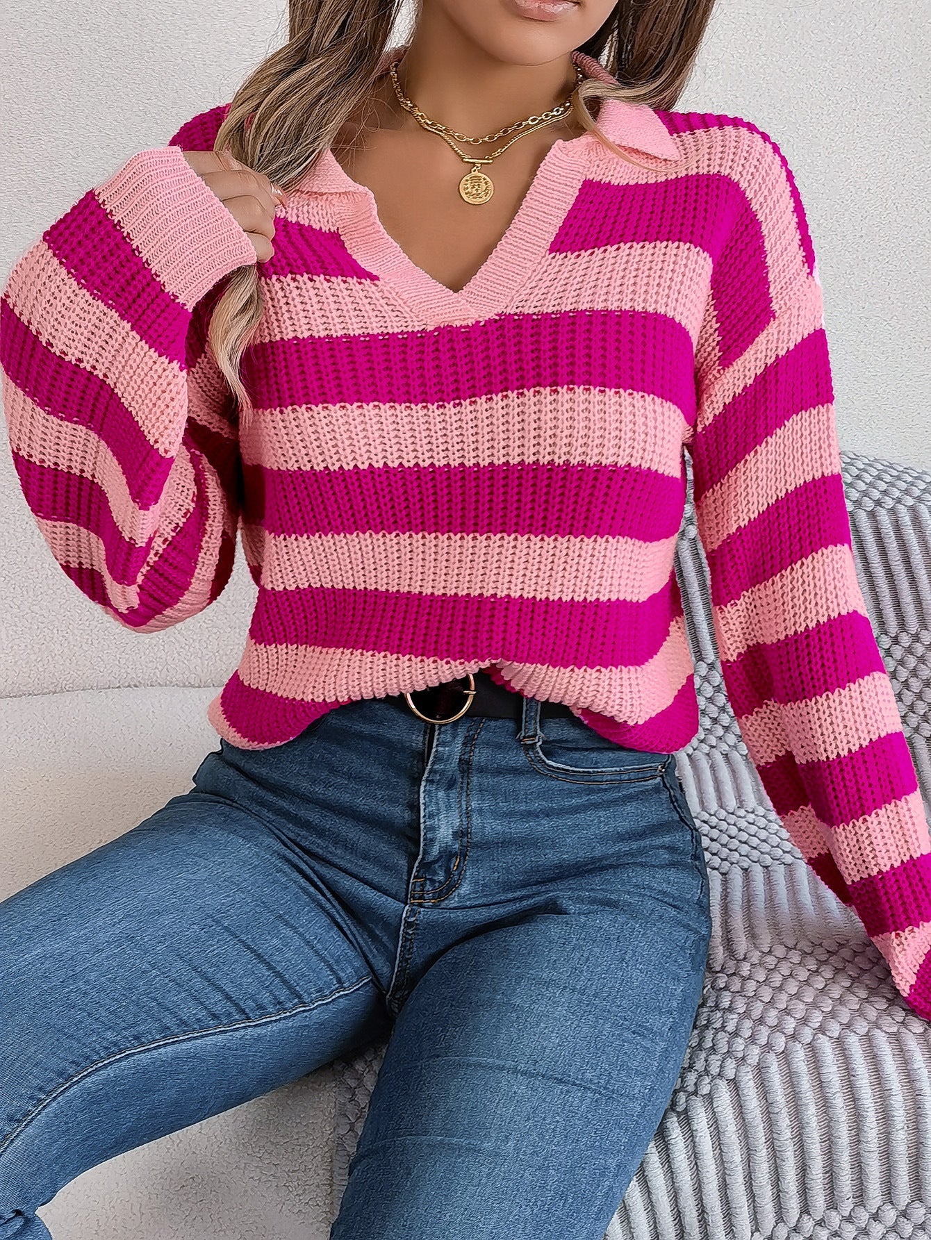 A Vintage Style Sweater with Delicate Timeless Details