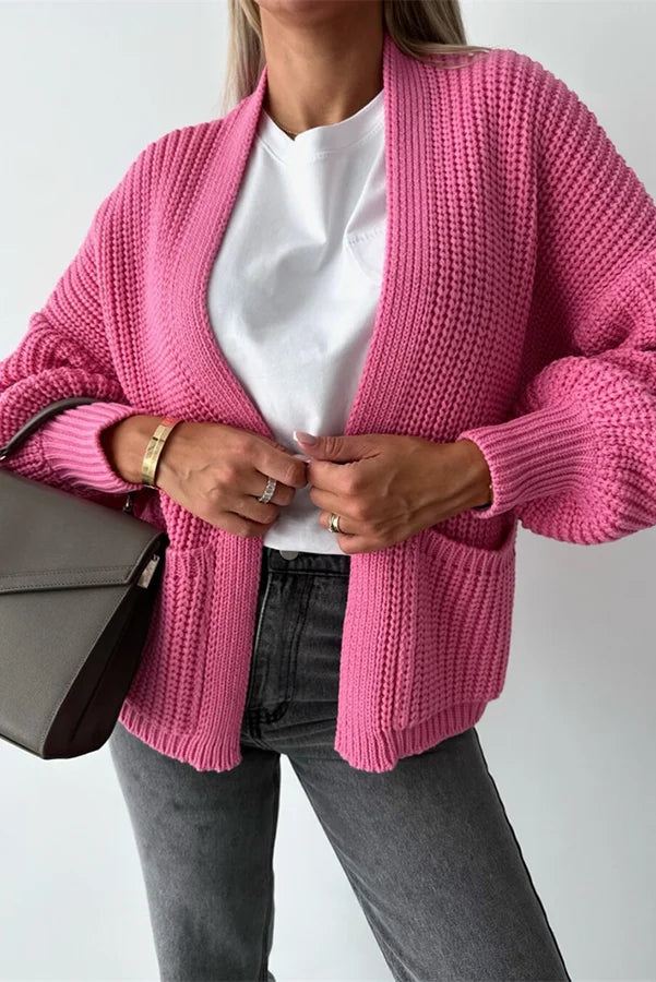 Well Tailored Cardigan with a Graceful Silhouette