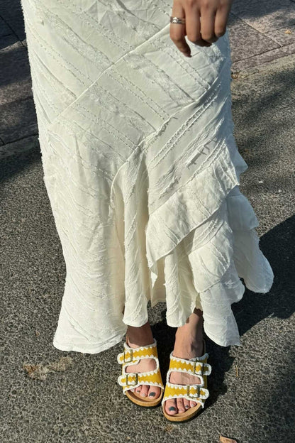 A Vintage Style Sandals with Delicate Timeless Details