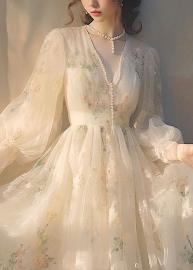 A Vintage Style Dress with Delicate Timeless Details