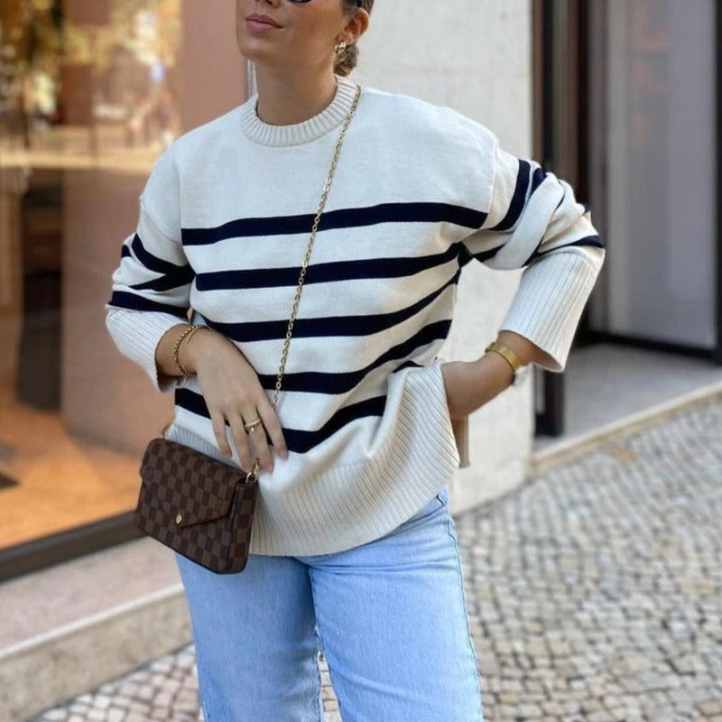 A Vintage Style Sweater with Delicate Timeless Details
