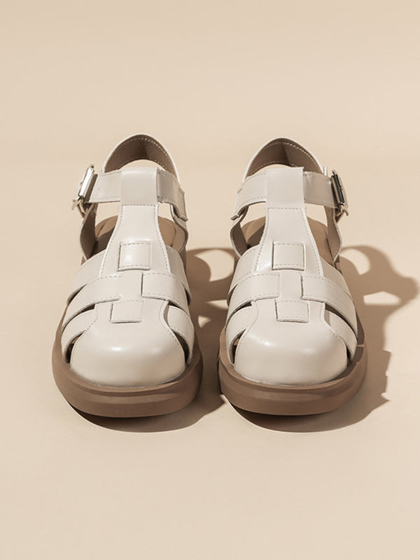 A Vintage Style Sandals with Delicate Timeless Details