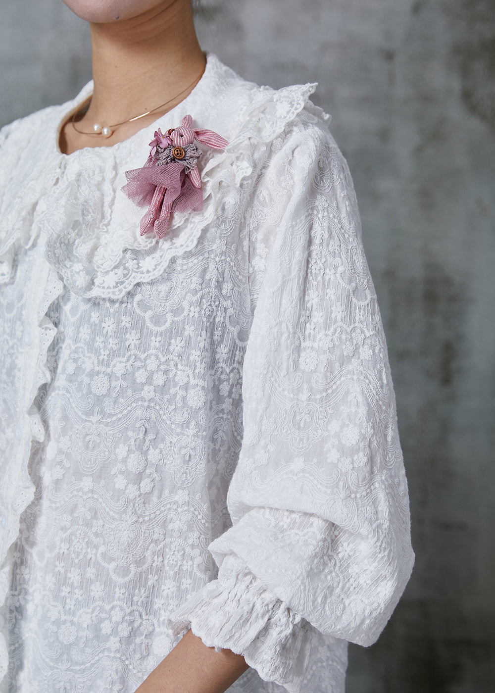 A Vintage Style Blouse with Delicate Timeless Details