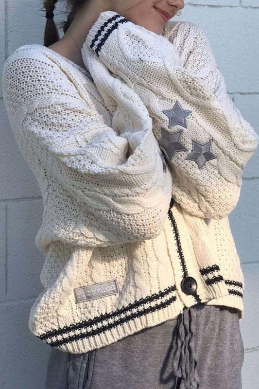 A Vintage Style Cardigan with Delicate Timeless Details
