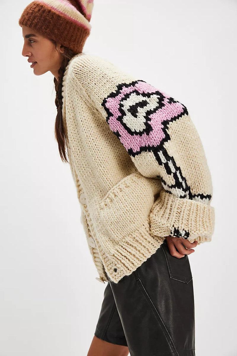 A Vintage Style Cardigan with Delicate Timeless Details