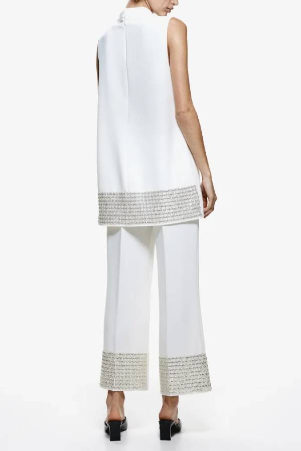 A Vintage Style Pants with Delicate Timeless Details