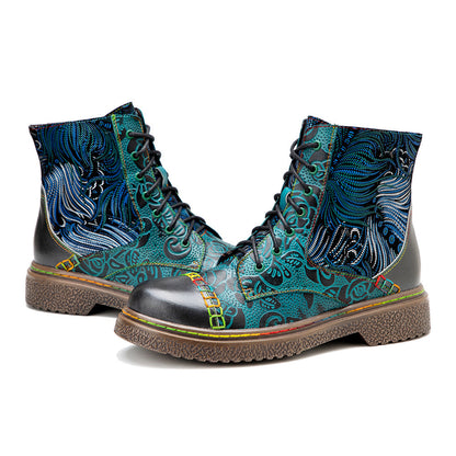 A Vintage Style Boots with Delicate Timeless Details