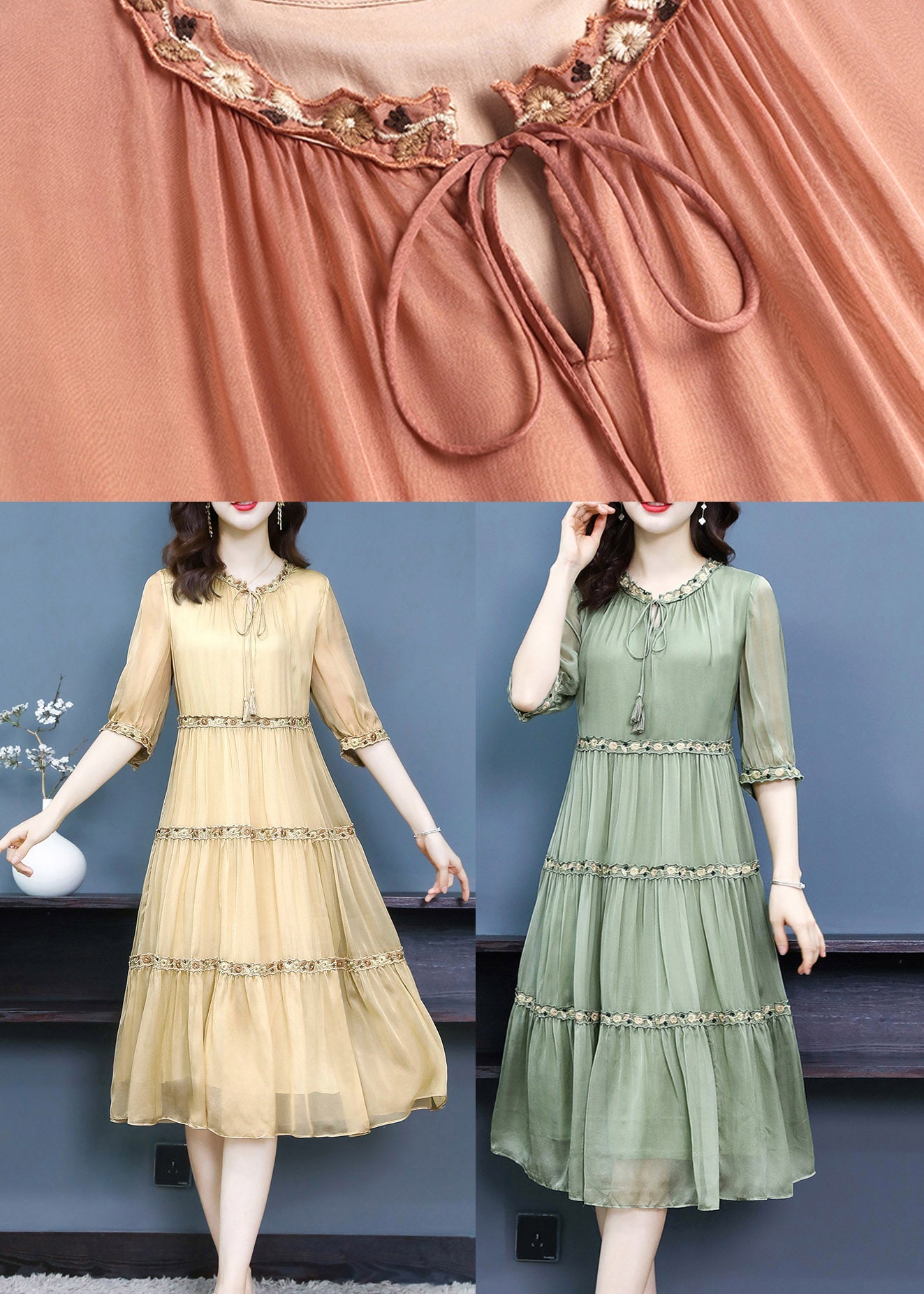 A Vintage Style Dress with Delicate Timeless Details