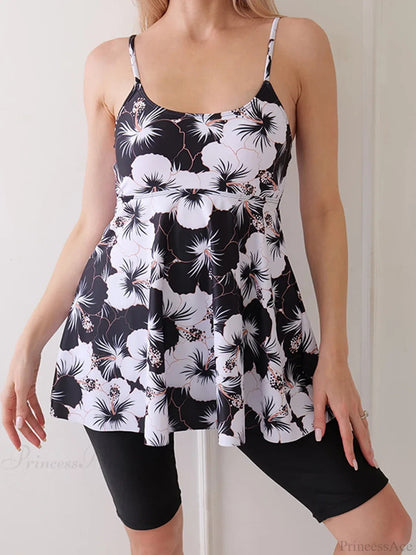 Well Tailored Tankini with a Graceful Silhouette