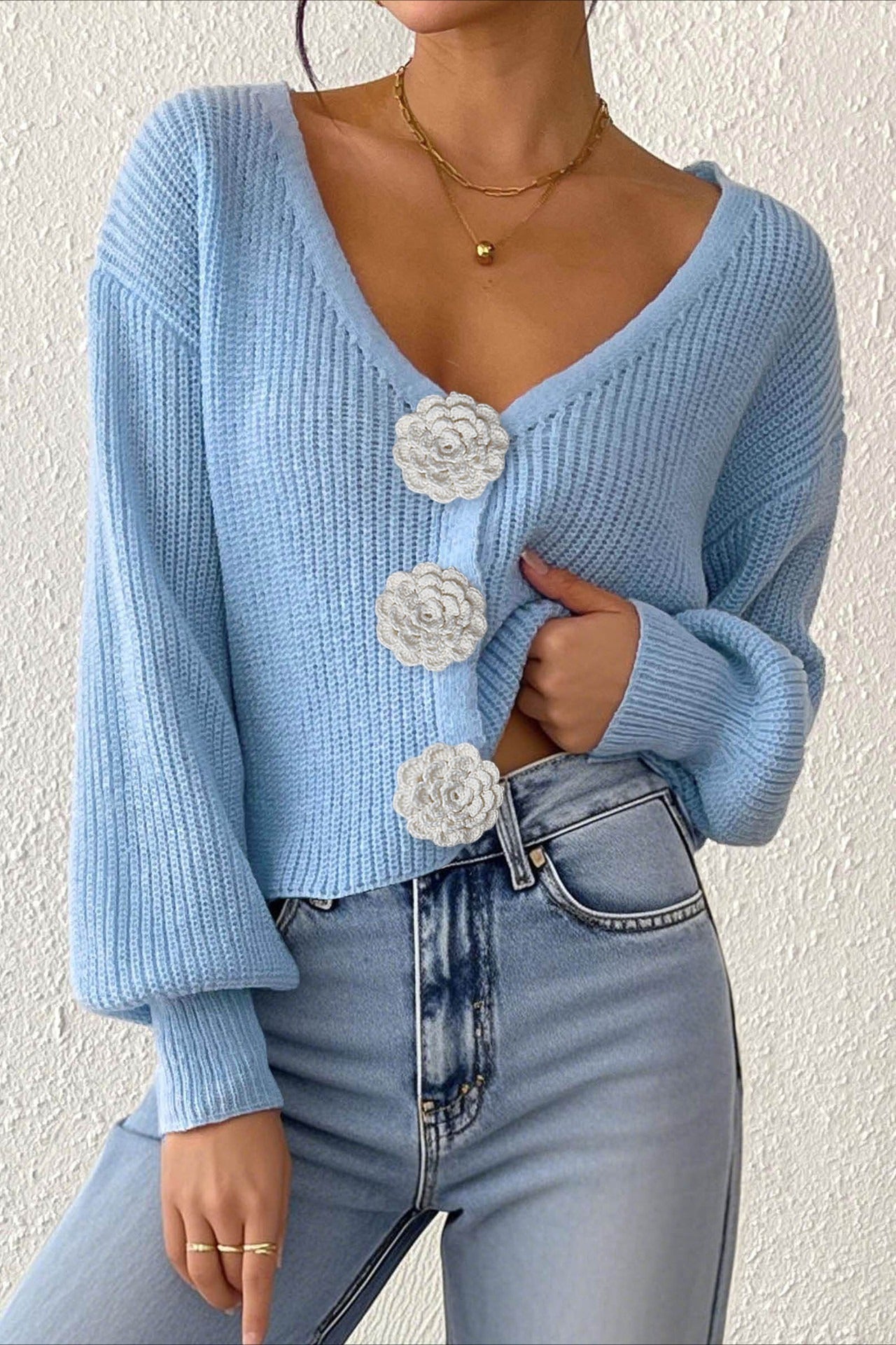 A Vintage Style Sweater with Delicate Timeless Details