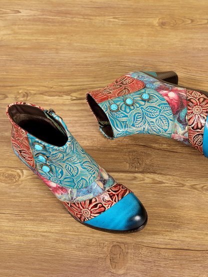 A Vintage Style Boots with Delicate Timeless Details