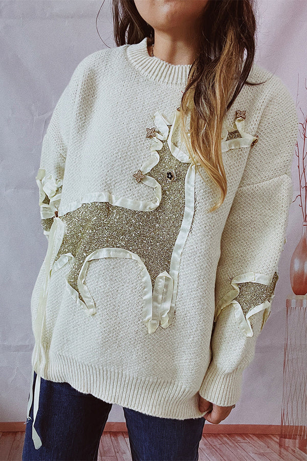 A Vintage Style Sweater with Delicate Timeless Details