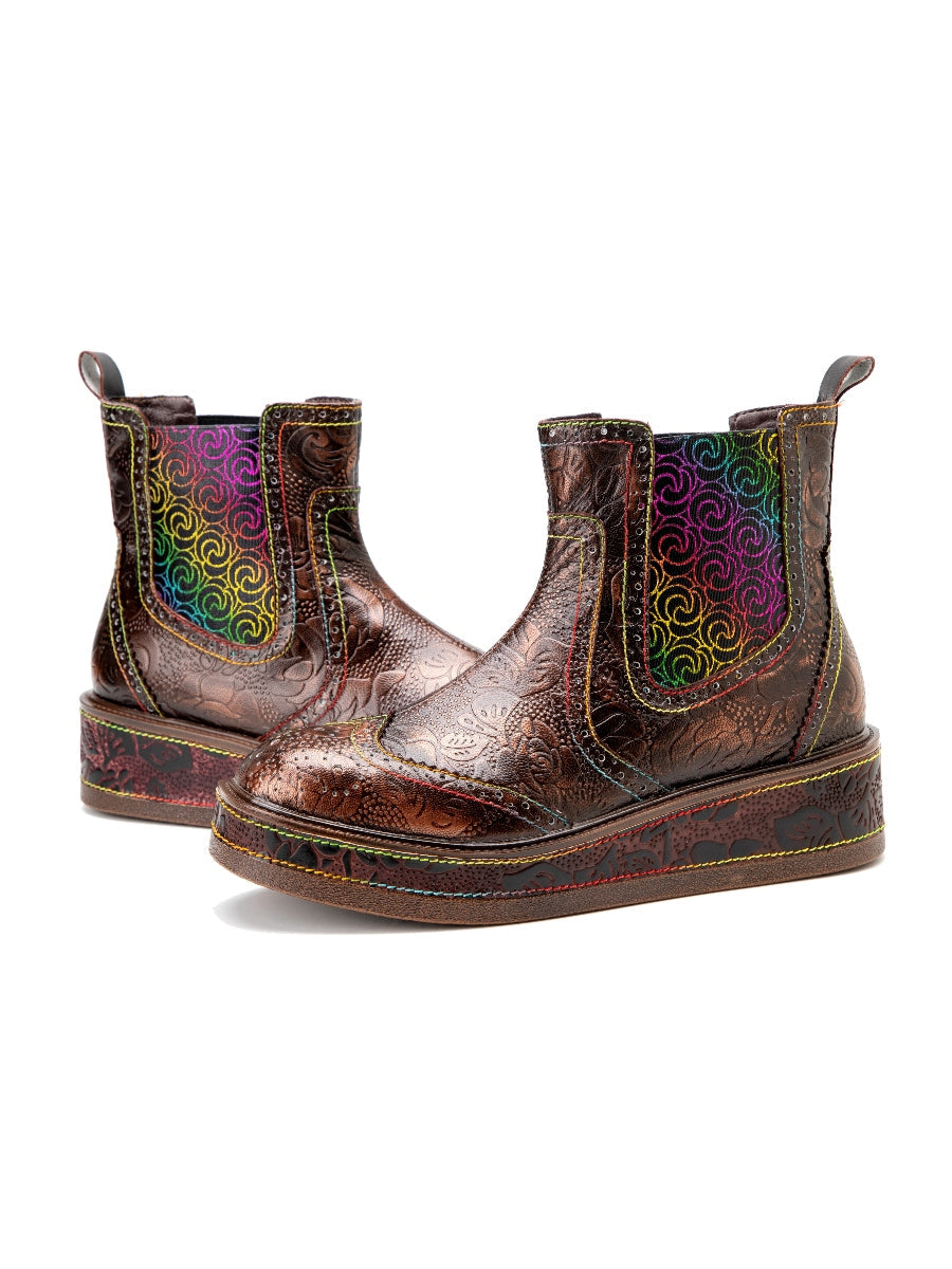 A Vintage Style Boots with Delicate Timeless Details