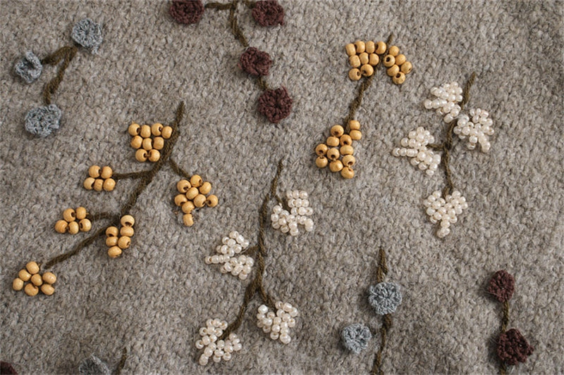 A Vintage Style Sweater with Delicate Timeless Details