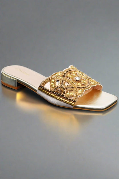A Vintage Style Sandals with Delicate Timeless Details