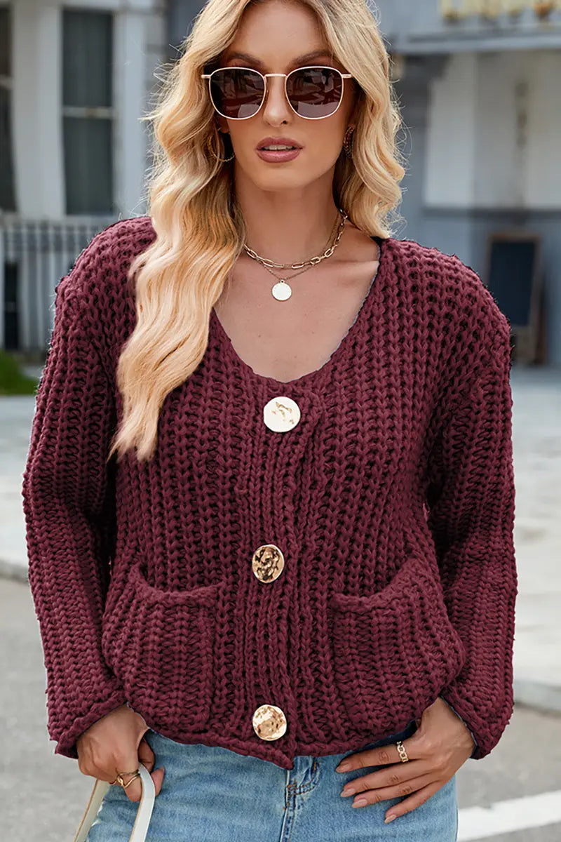 Classic Vintage Cardigan with a Flattering Fit
