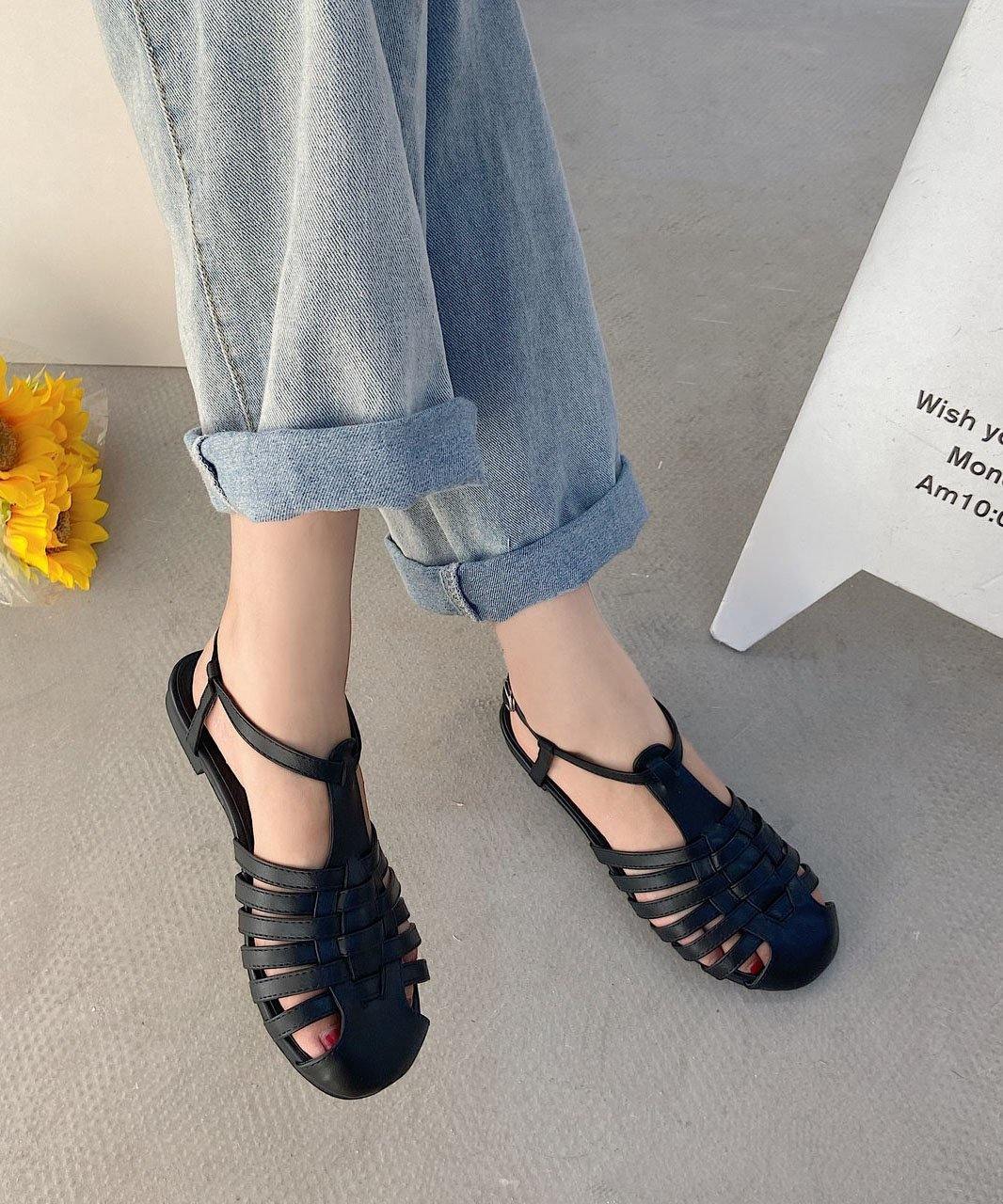 A Vintage Style Sandals with Delicate Timeless Details