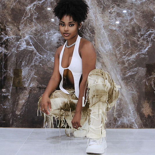 A Vintage Style Trousers with Delicate Timeless Details