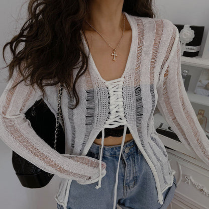 A Vintage Style Sweater with Delicate Timeless Details