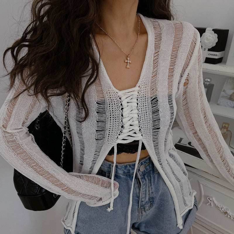 A Vintage Style Sweater with Delicate Timeless Details