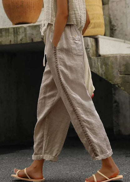 A Vintage Style Pants with Delicate Timeless Details