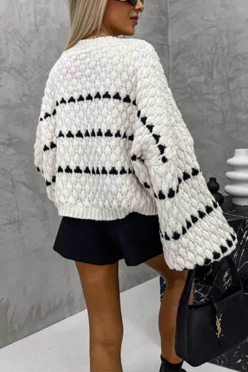 A Vintage Style Sweater with Delicate Timeless Details