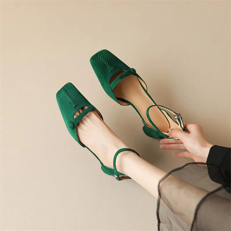 A Vintage Style Sandals with Delicate Timeless Details