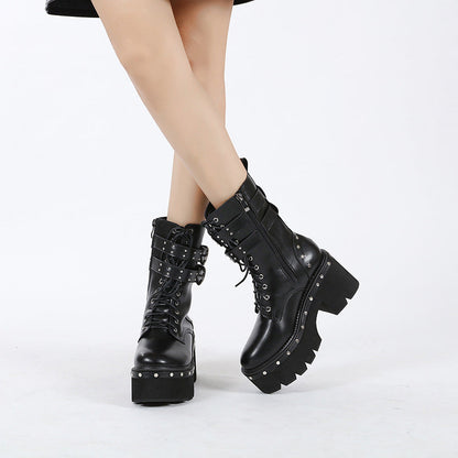 A Vintage Style Boots with Delicate Timeless Details