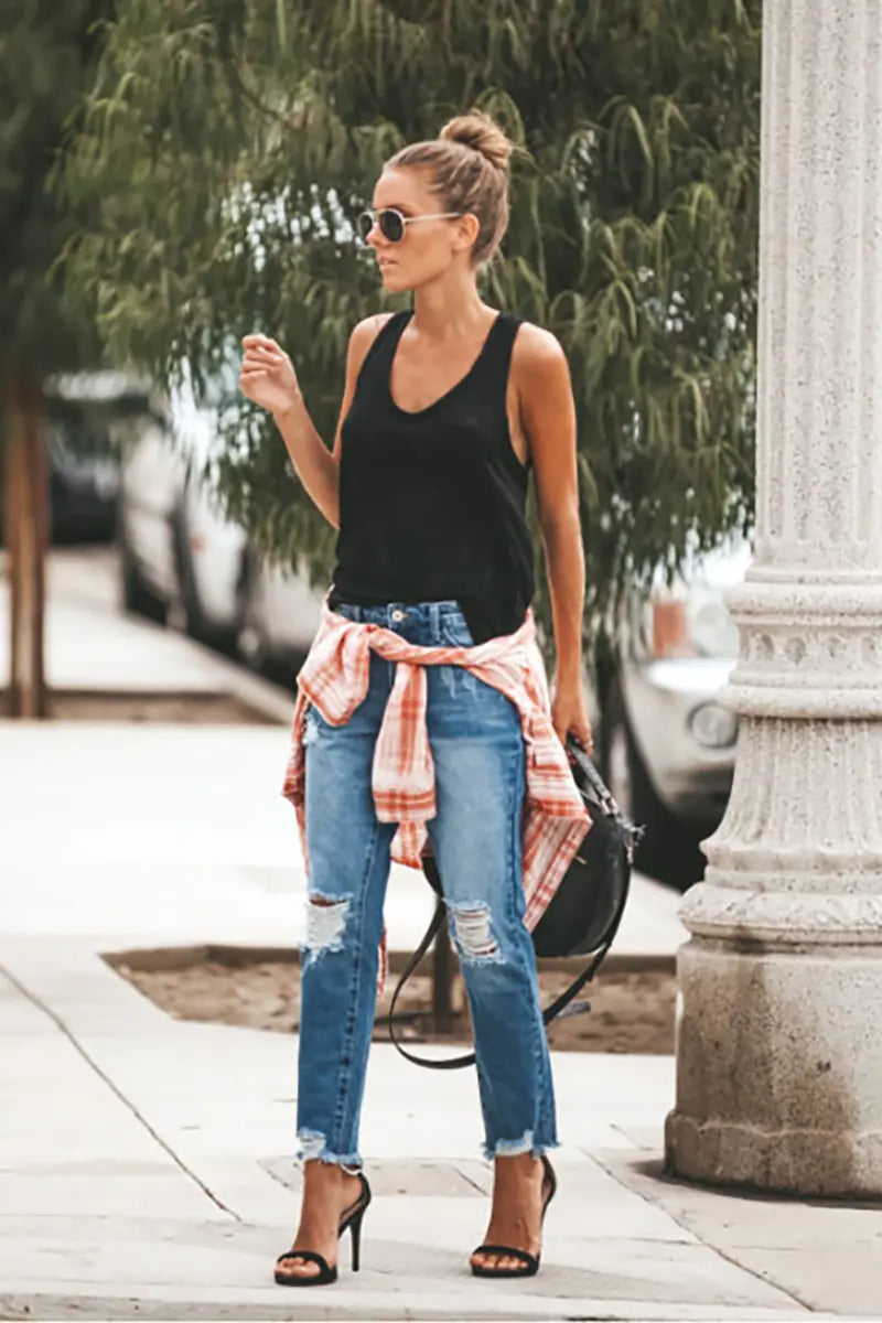 A Vintage Style Pants with Delicate Timeless Details