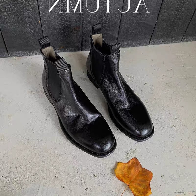 A Vintage Style Boots with Delicate Timeless Details
