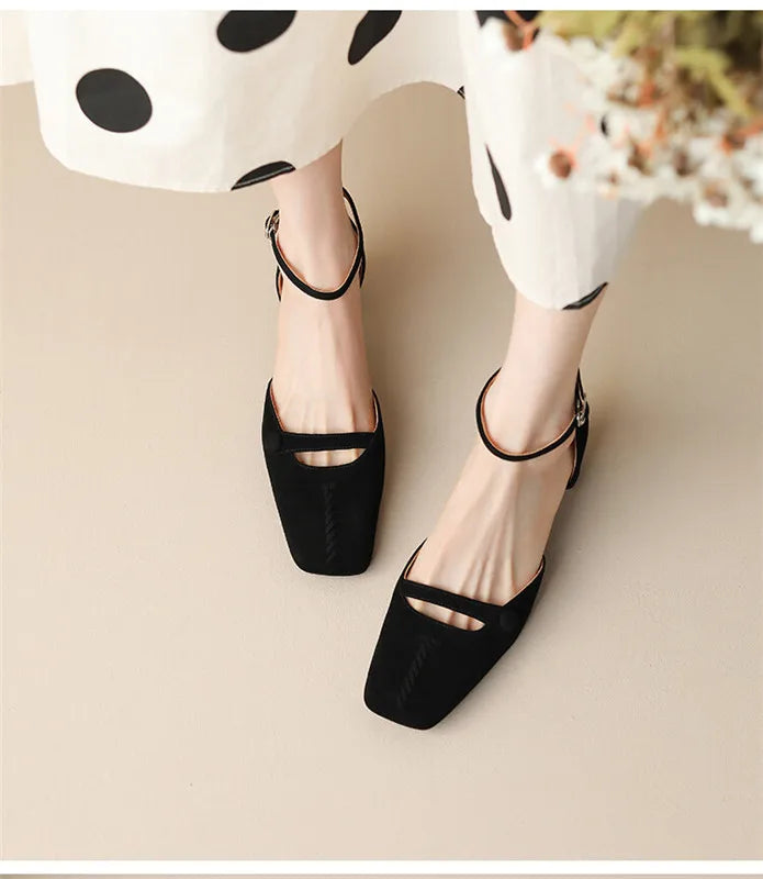 A Vintage Style Sandals with Delicate Timeless Details