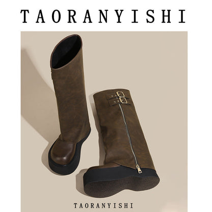 A Vintage Style Boots with Delicate Timeless Details