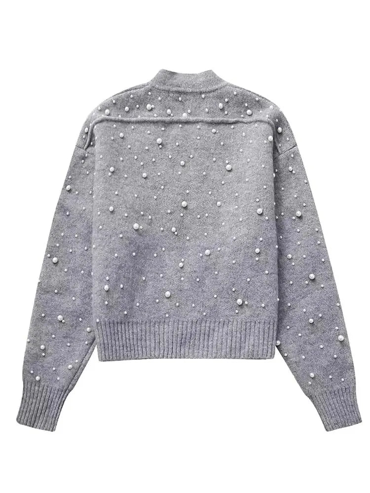 A Vintage Style Cardigan with Delicate Timeless Details