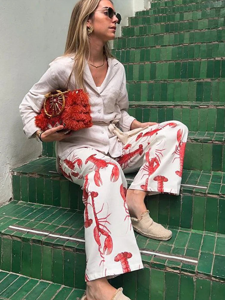 A Vintage Style Pants with Delicate Timeless Details