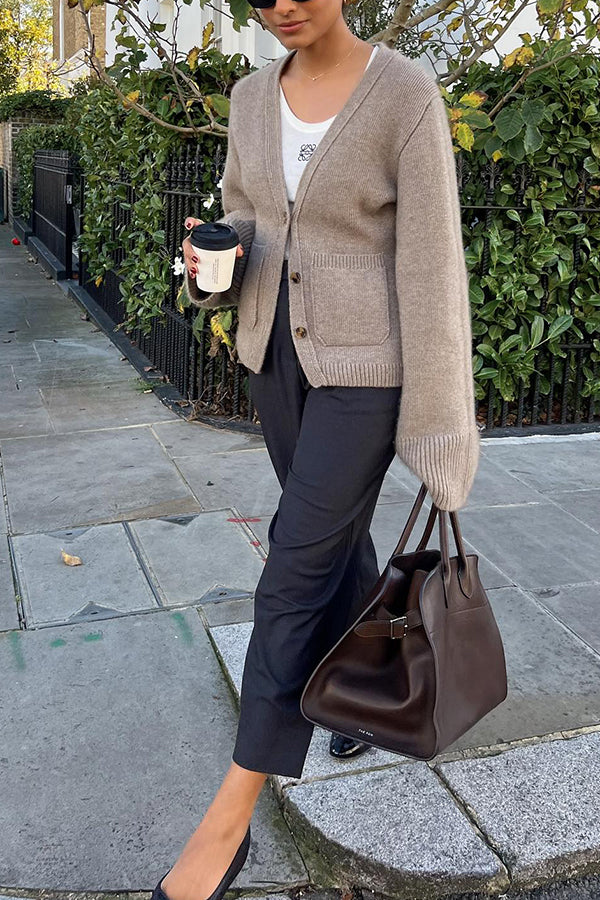 A Vintage Style Cardigan with Delicate Timeless Details