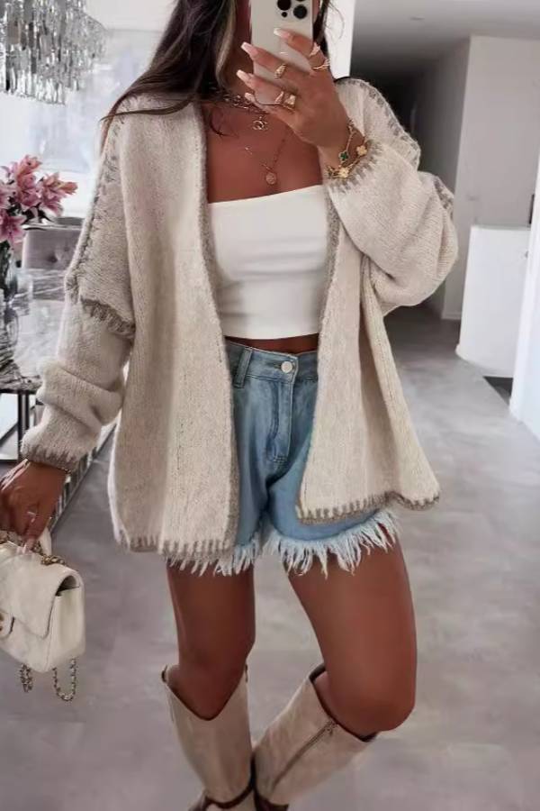 A Vintage Style Cardigan with Delicate Timeless Details