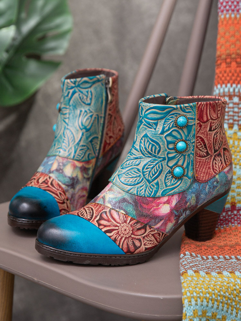 A Vintage Style Boots with Delicate Timeless Details