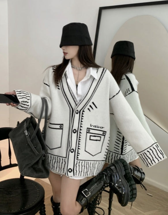 A Vintage Style Cardigan with Delicate Timeless Details