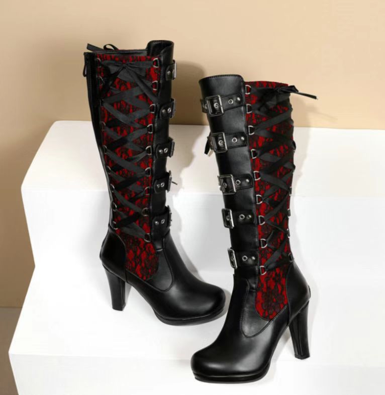 A Vintage Style Boots with Delicate Timeless Details
