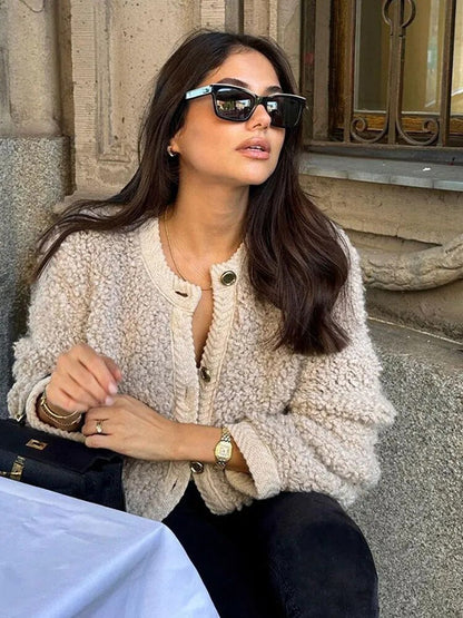 Classic Vintage Cardigan with a Flattering Fit