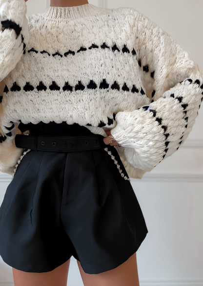 Vintage Inspired Sweater with a Contemporary Edge